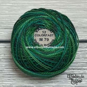 Hilo Valdani Perlé Nº12 color M79 Explosion in Greens
