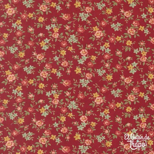 Tela Ambiance Sweet Roses Rose de 3 Sisters para Moda Fabrics