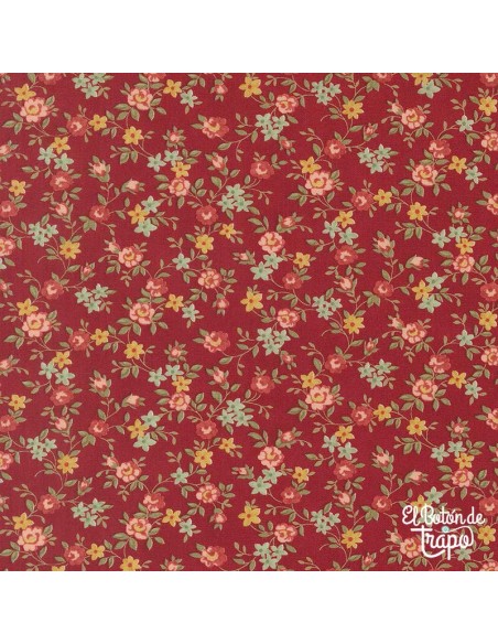 Tela Ambiance Sweet Roses Rose de 3 Sisters para Moda Fabrics