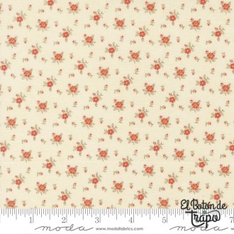 Tela Ambiance Little Flower Porcelain de 3 Sisters para Moda Fabrics 2