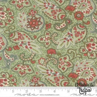 Tela Ambiance Paisley Mist de 3 Sisters para Moda Fabrics 2