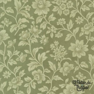 Tela Ambiance Elegance Florals Damask de 3 Sisters para Moda Fabrics