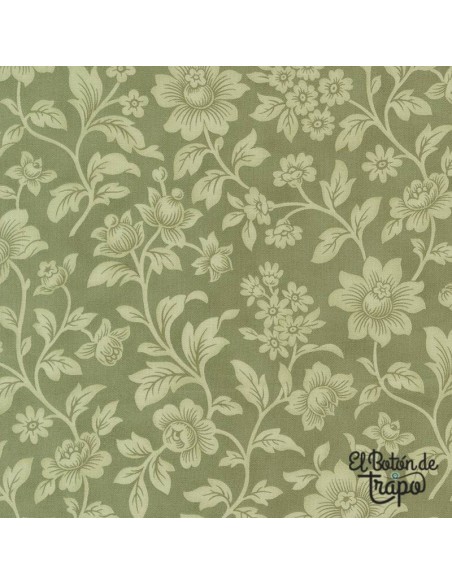Tela Ambiance Elegance Florals Damask de 3 Sisters para Moda Fabrics