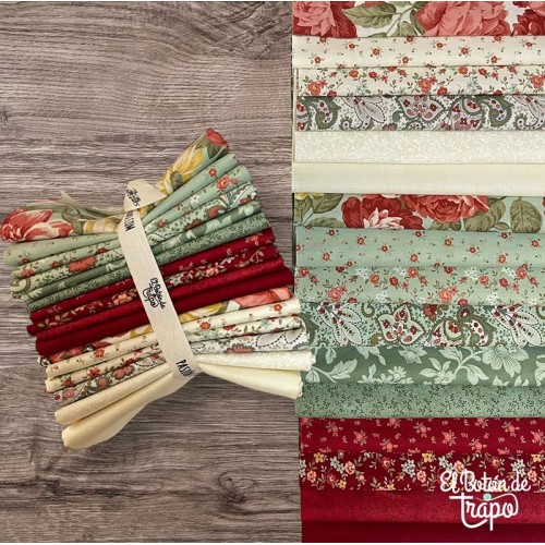 Pack 16 Fat Quarters Ambiance