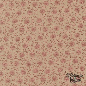 Tela Joie de Vivre Campanule Smoke diseño de French General para Moda Fabrics