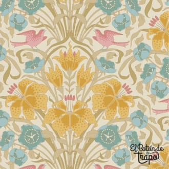 Tela Tilda Songbird Mustard