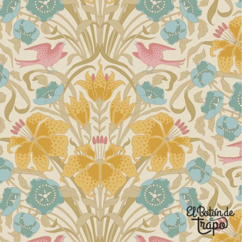 Tela Tilda Songbird Mustard