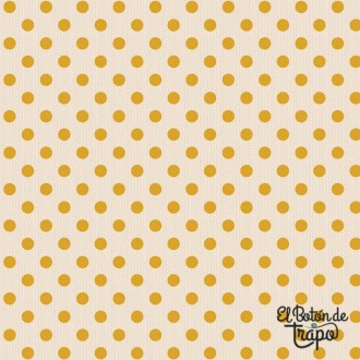 Tela Tilda Creating Memories Polkadot Yellow