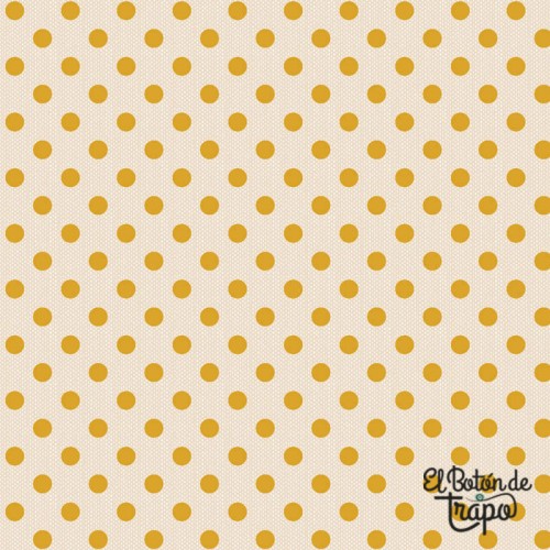 Tela Tilda Creating Memories Polkadot Yellow