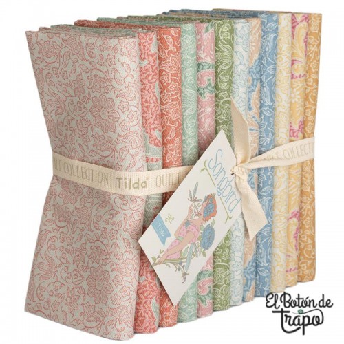 Pack 12 Fat Quarters Tilda Songbird Lila & Stella Blenders