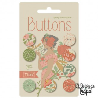 Botones Tilda Songbird 16mm
