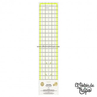 Regla Patchwork Pulgadas 24" x 6" con Ranuras de Corte BOHIN