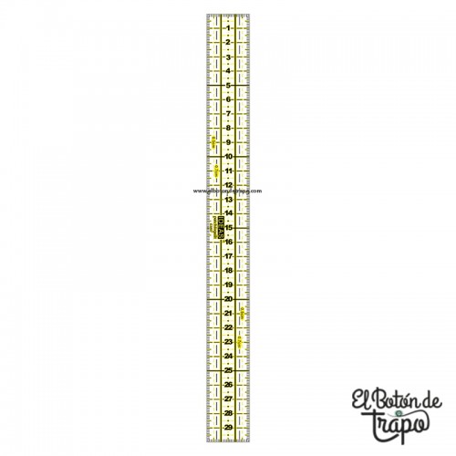 Regla Patchwork Rectangular 3x30 cm