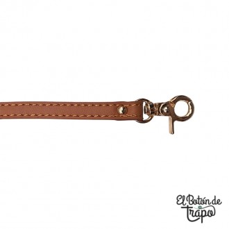 Correa de Cuero Vegano para bolsos bandolera 120cm Camel 2