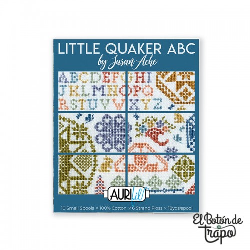 Colección Hilos Little Quarter ABC por Susan Ache Aurifil