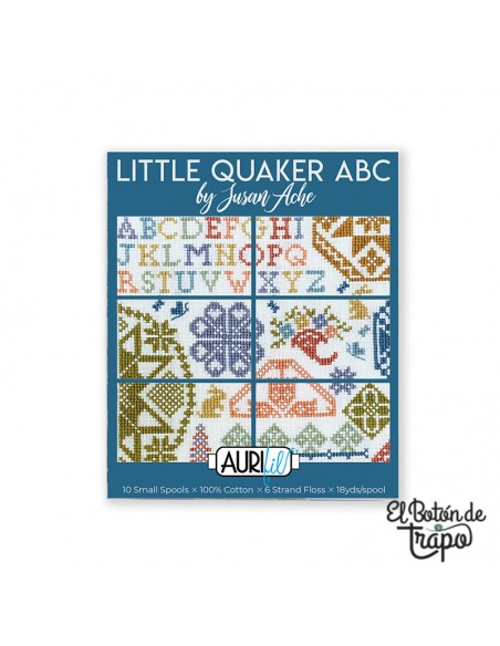 Colección Hilos Little Quarter ABC por Susan Ache Aurifil
