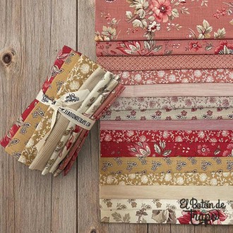 Pack 15 Fat Eights Joie de Vivre Telas Patchwork de Moda Fabrics 2