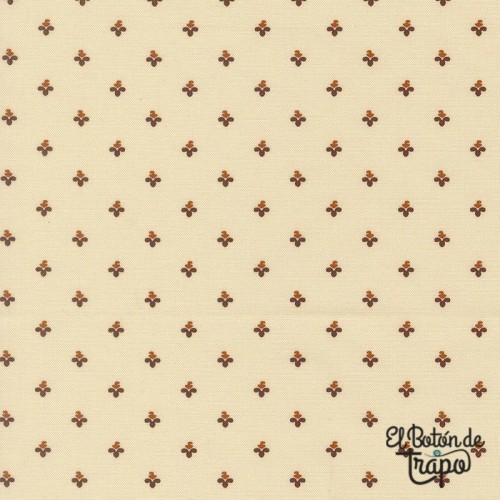 Tela patchwork beige geométrica pequeña algodón quilting