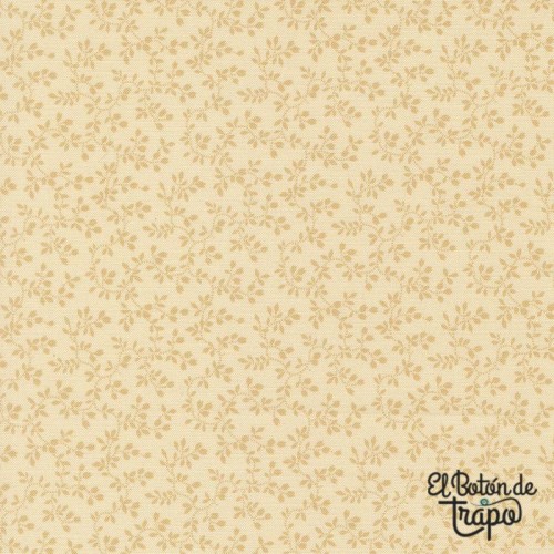 Tela patchwork crema floral algodón Moda Fabrics vintage