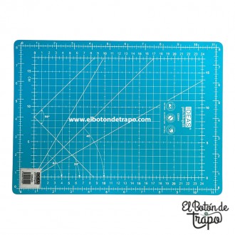 Base de Corte Patchwork 30 x 22 cm Turquesa