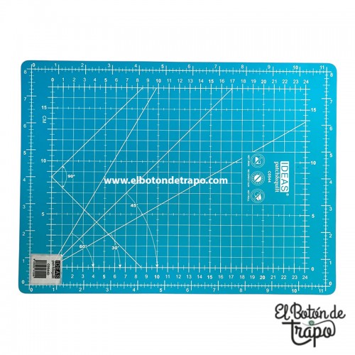 Base de Corte Patchwork 30 x 22 cm Turquesa