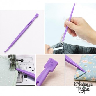 herramienta para esquinas y pasa cintas costura patchwork 2