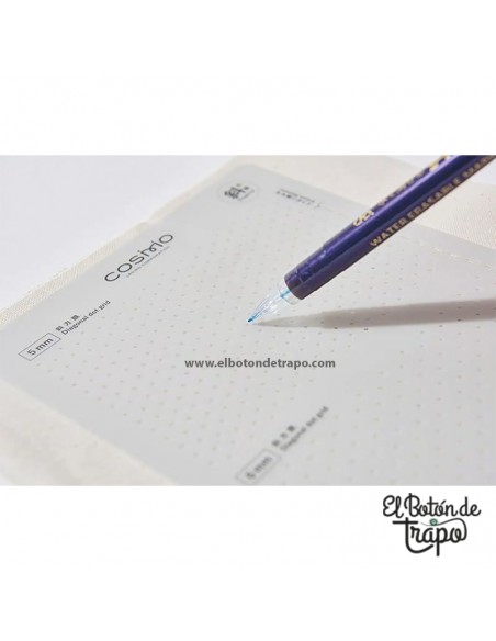 guía sashiko con dos tamaños de cuadrícula