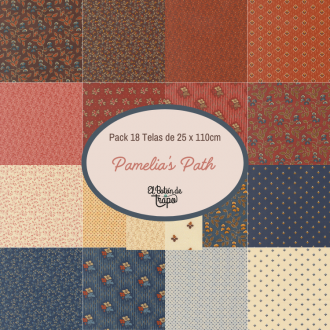 Pack telas Pamelia’s Path Moda Fabrics patchwork clásico