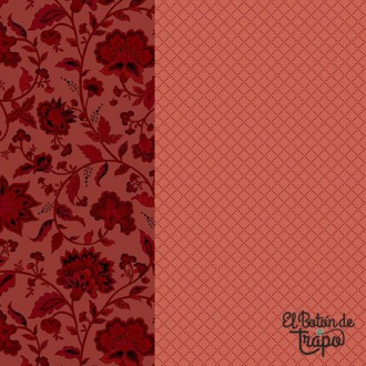 Tela patchwork franjas rojas Kathleen’s Story Strip It 2