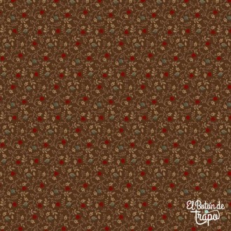 Tela patchwork marrón Marcus Fabrics Pam Buda