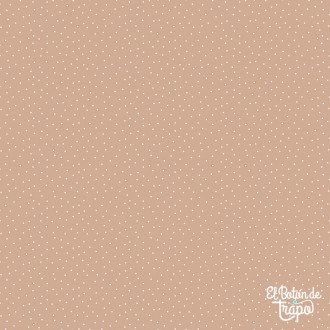 Tela Nest Basics lunares beige camel quilting