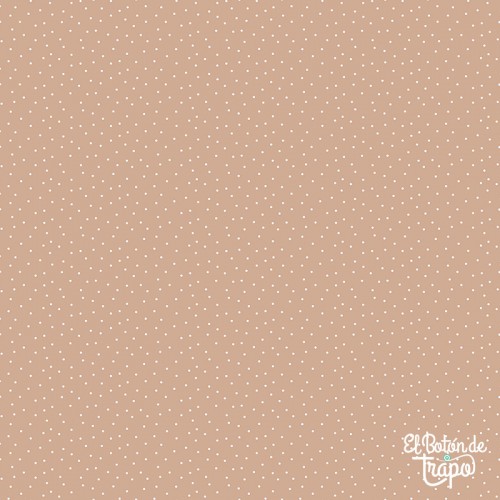 Tela Nest Basics lunares beige camel quilting