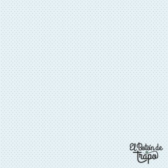 Tela Nest Basics estrellas azul claro algodón