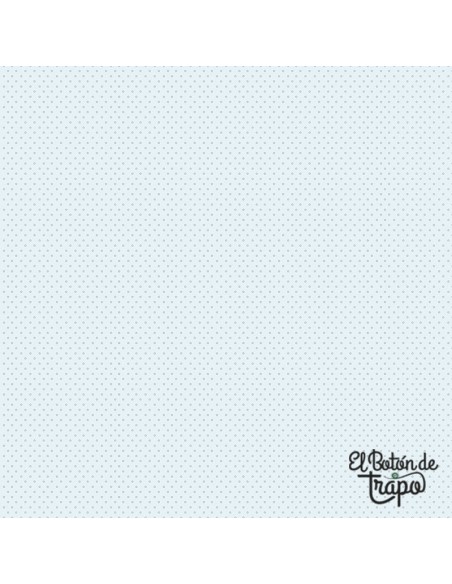 Tela Nest Basics estrellas azul claro algodón