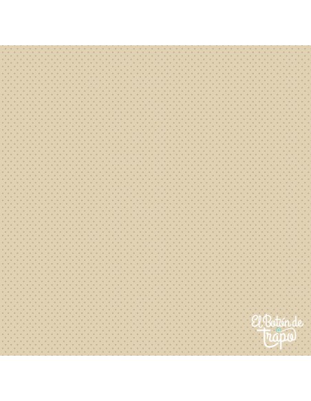 Tela Nest Basics estrellas beige patchwork algodón