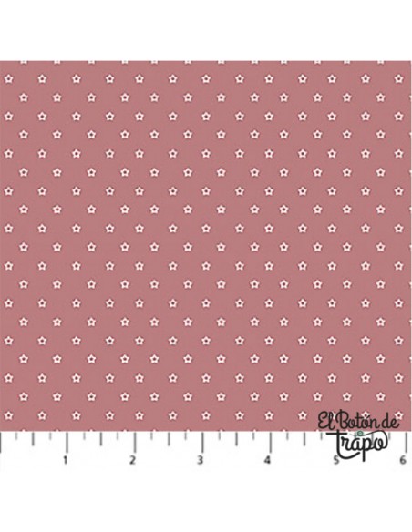 Tela Nest Basics estrellas rosa patchqork