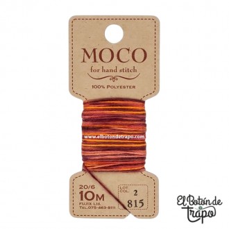 Hilo de bordado Moco Degradado 815 naranja granate
