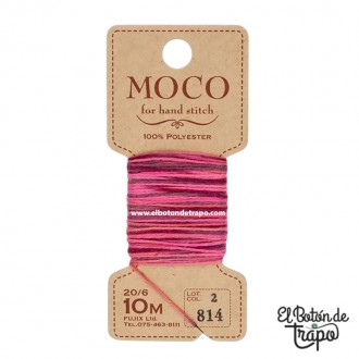 Hilo de bordado Moco Degradado 814 fucsia