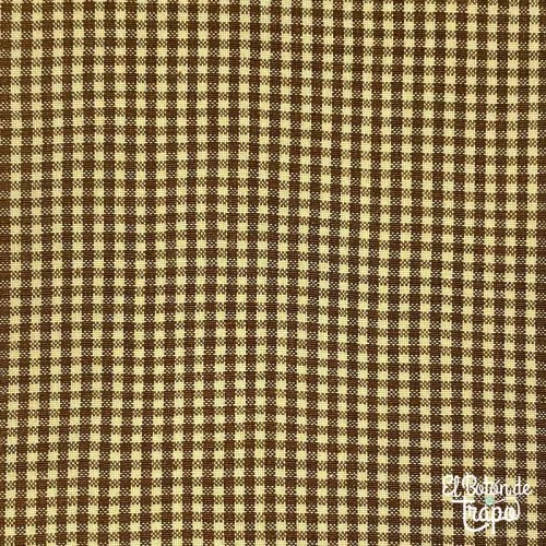 Tela Japonesa Tramada Diamond Folk Art HS1840 Mantequilla Caramelo Cuadros Vichy