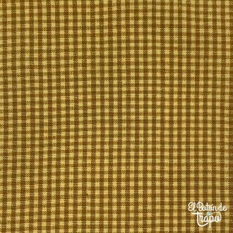 Tela Japonesa Tramada Diamond Folk Art HS1841 vichy tostado