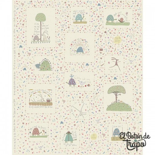 Panel Slow & Steady Anni Downs patchwork algodón