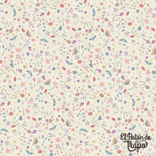 Tela floral Slow and Steady Anni Downs patchwork