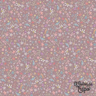 Tela Slow and Steady pequeños motivos quilting