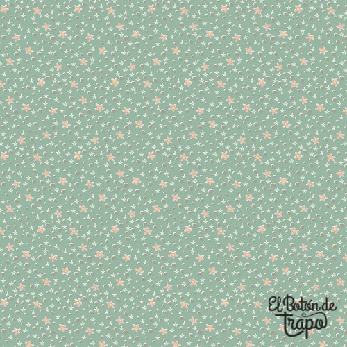Tela margaritas Slow and Steady quilting