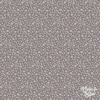 Tela margaritas gris Slow and Steady patchwork