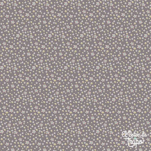 Tela margaritas gris Slow and Steady patchwork