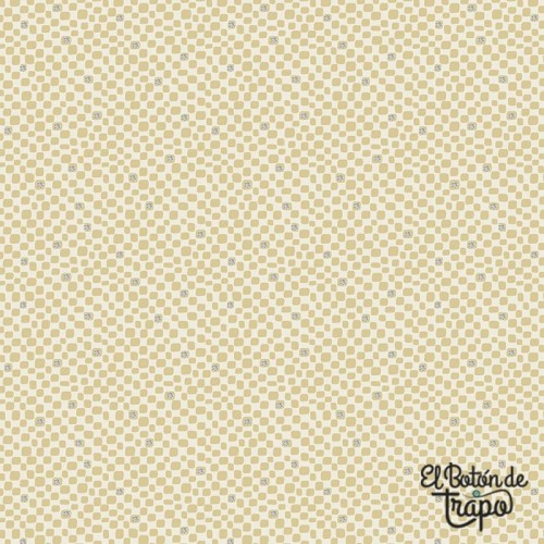 Tela beige mosaico Slow and Steady Anni Downs patchwork