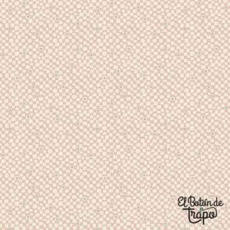 Tela rosa empolvado mosaico Slow and Steady quilting