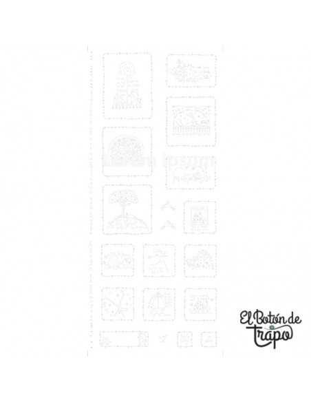 Panel de bordado Slow and Steady Anni Downs quilting