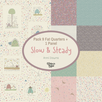 Pack Slow and Steady Anni Downs Fat Quarter panel patchwork quilting